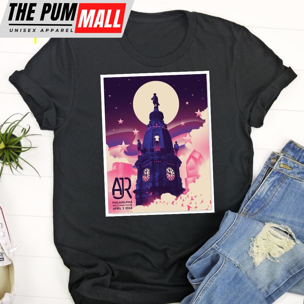 Ajr Concert Wells Fargo Center, Philadelphia, Pa April 3, 2025 Unisex T-Shirt