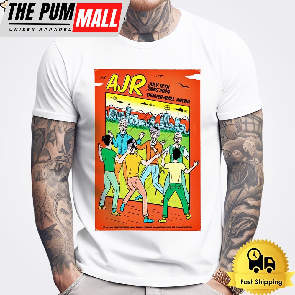AJR July 18 2024 Ball Arena In Denver CO T Shirt