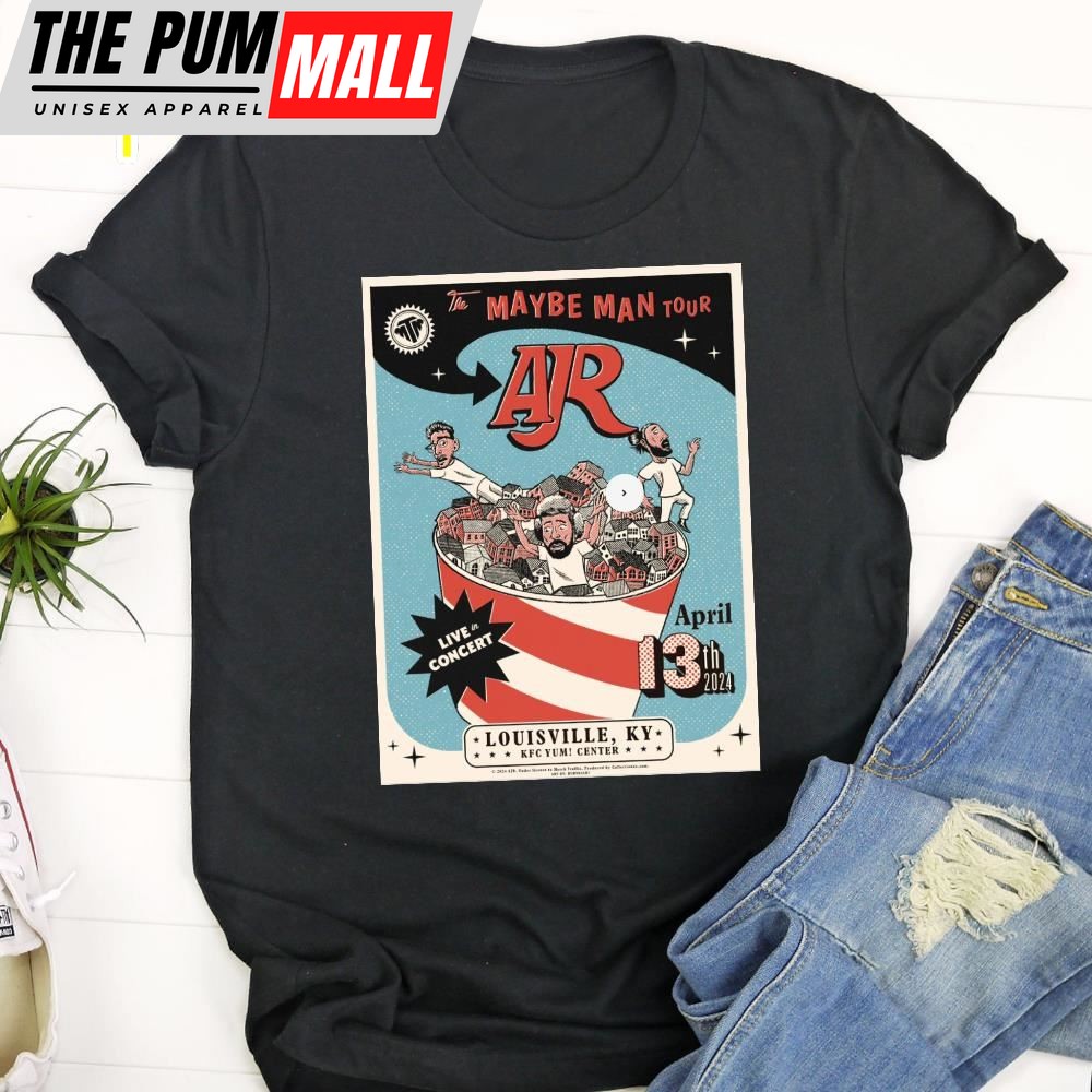 AJR Louisville April 13, 2025 Black T-shirt