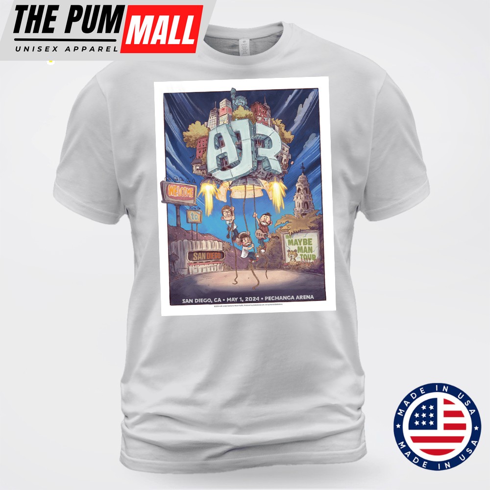 AJR May 1-2025 Pechanga Arena San Diego CA Unisex T-shirt