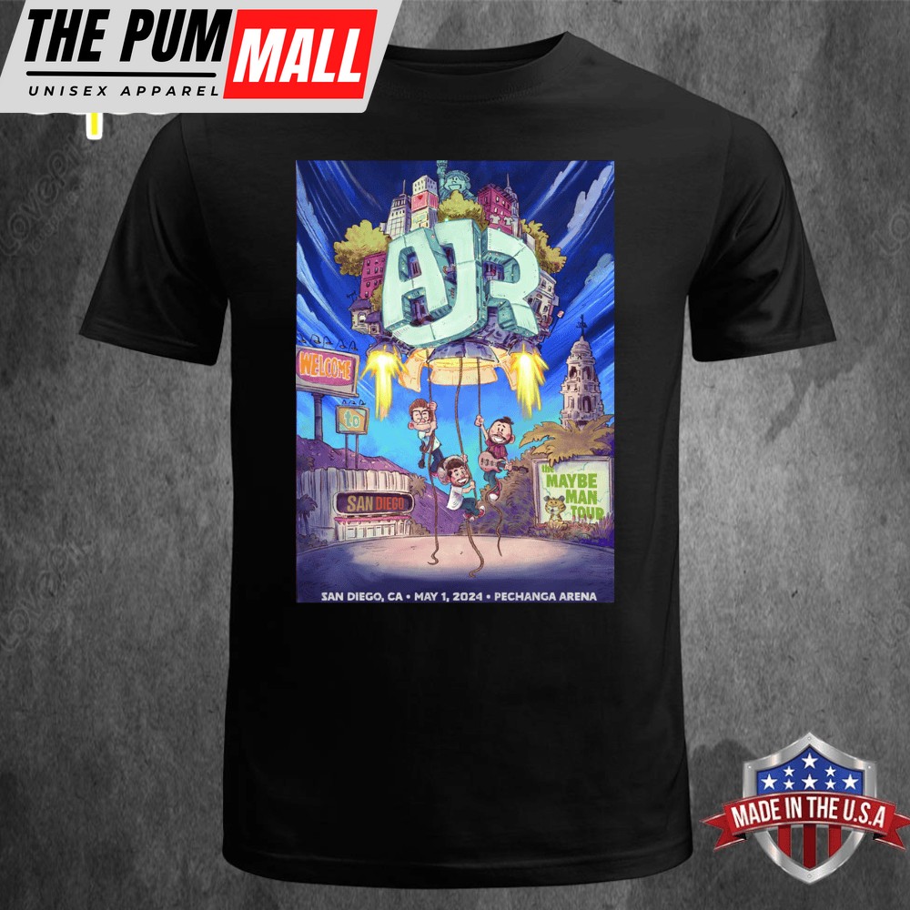 AJR San Diego May 1, 2025 Unisex T-shirt