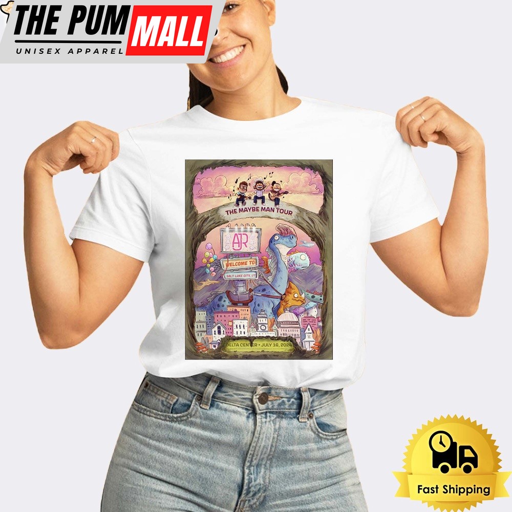 AJR The Maybe Man Tour 2024 At Delta Center In Salt Lake City UT Unisex T-Shirt