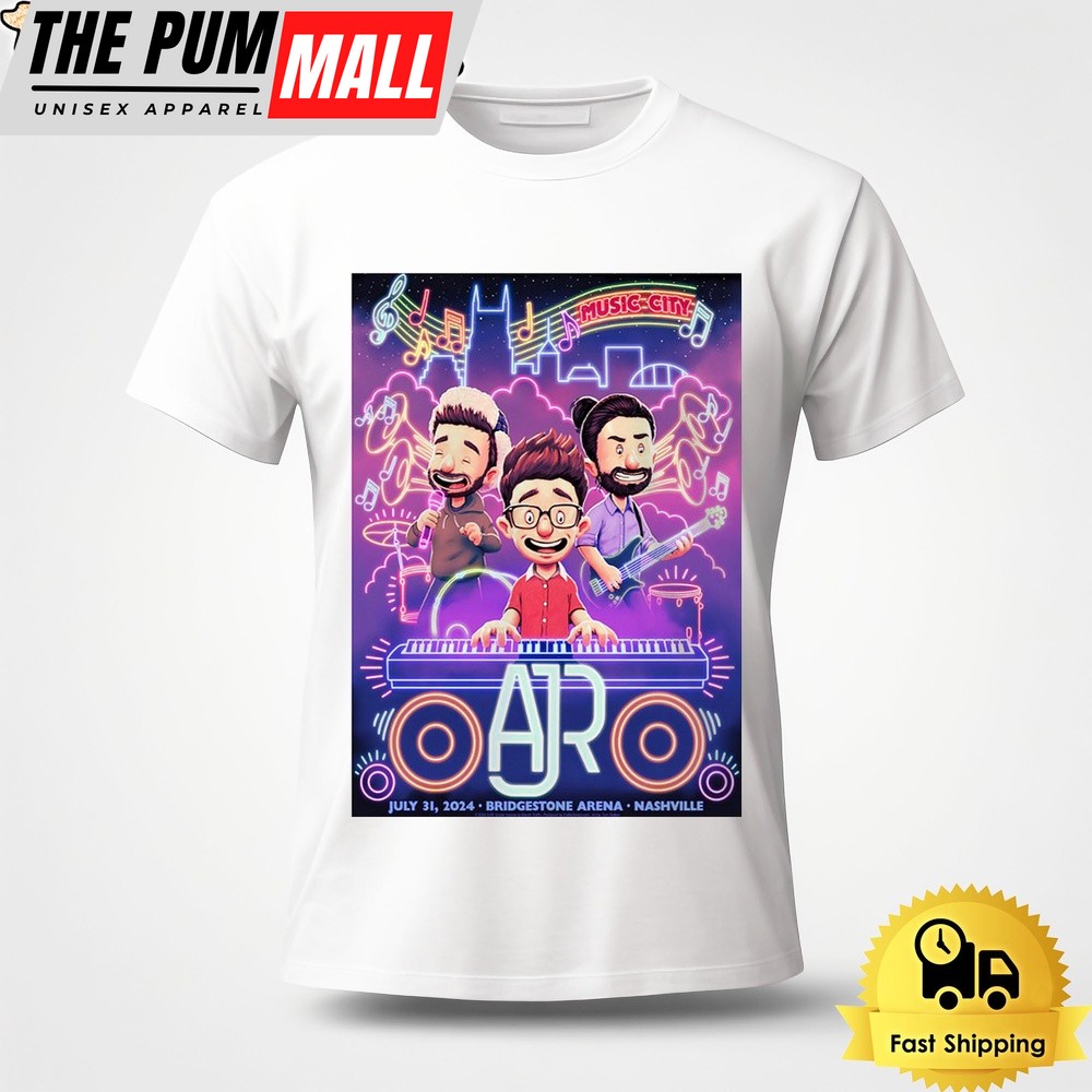 AJR Tour At Bridgestone Arena Nashville TN On July 31 2024 Unisex T-Shirt