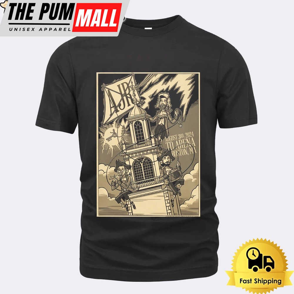 AJR Tour On August 3 2024 TD Garden Boston MA Unisex T-Shirt