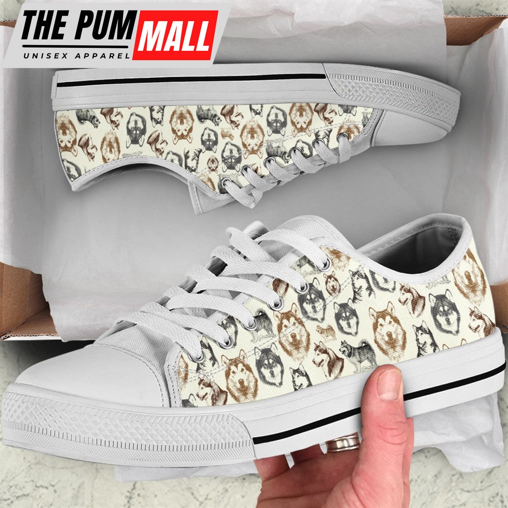 Alaskan Malamute Low Top Shoes – Low Top Sneaker – Sneaker For Dog Walking