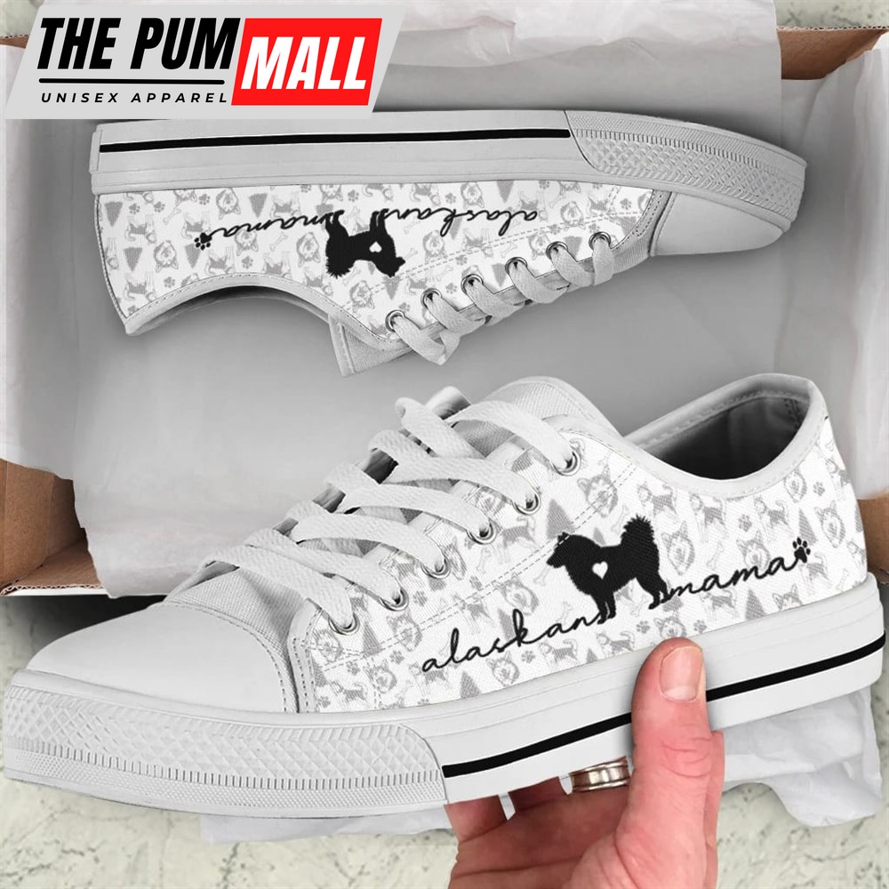 Alaskan Malamute Low Top Shoes – Sneaker For Dog Walking – Dog Lovers Gifts for Him or Her
