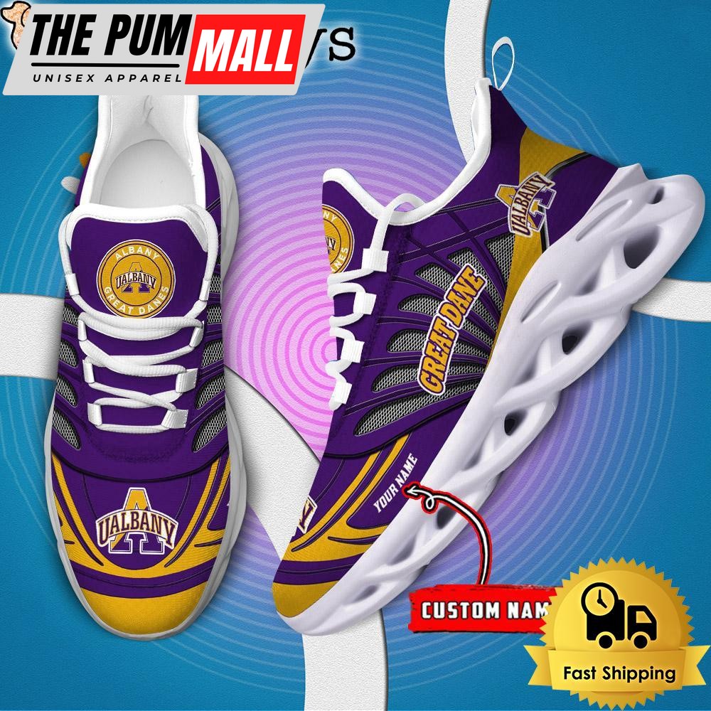 Albany Great Danes NCAA Custom Max Soul Shoes Sneaker
