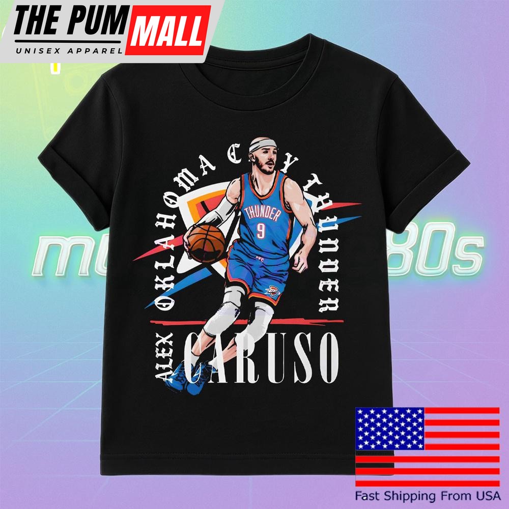 Alex Caruso Oklahoma City Thunder Shield T Shirt