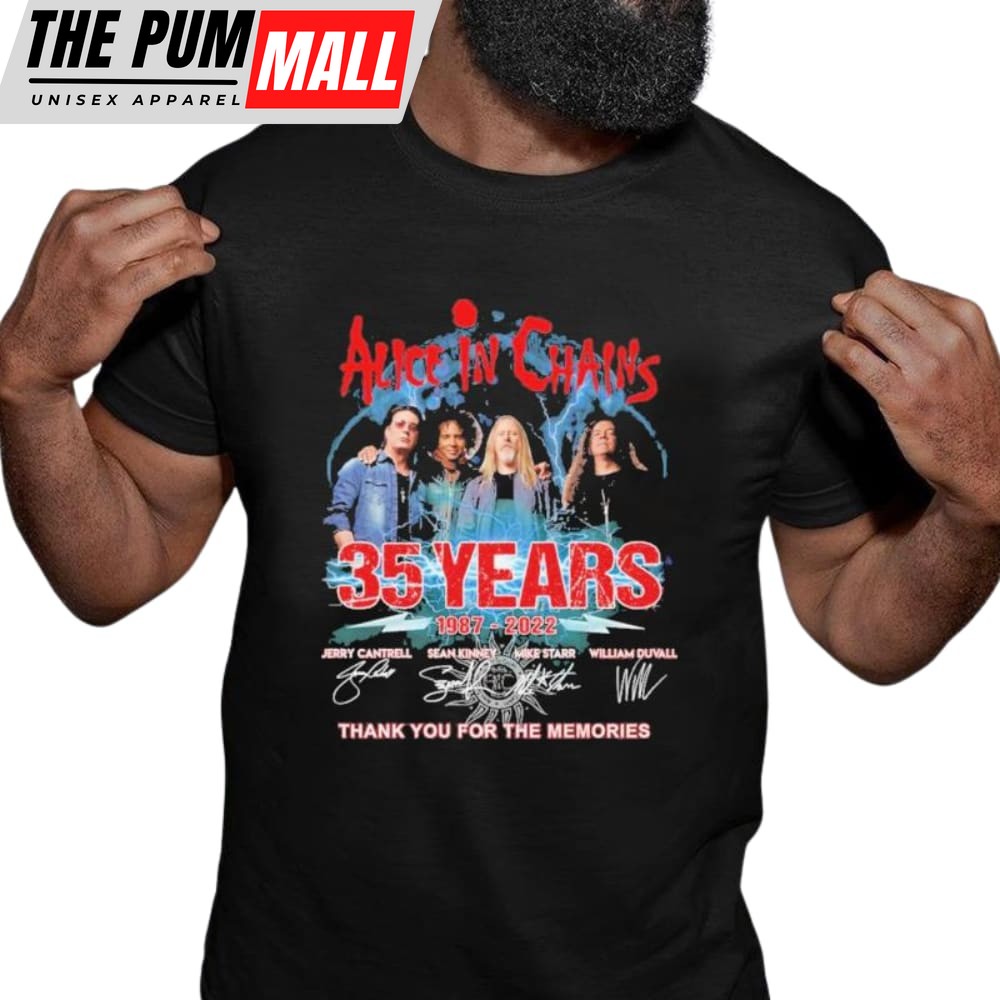 Alice In Chains 35 Years 1987 2025 Thank You For The Memories Shirt