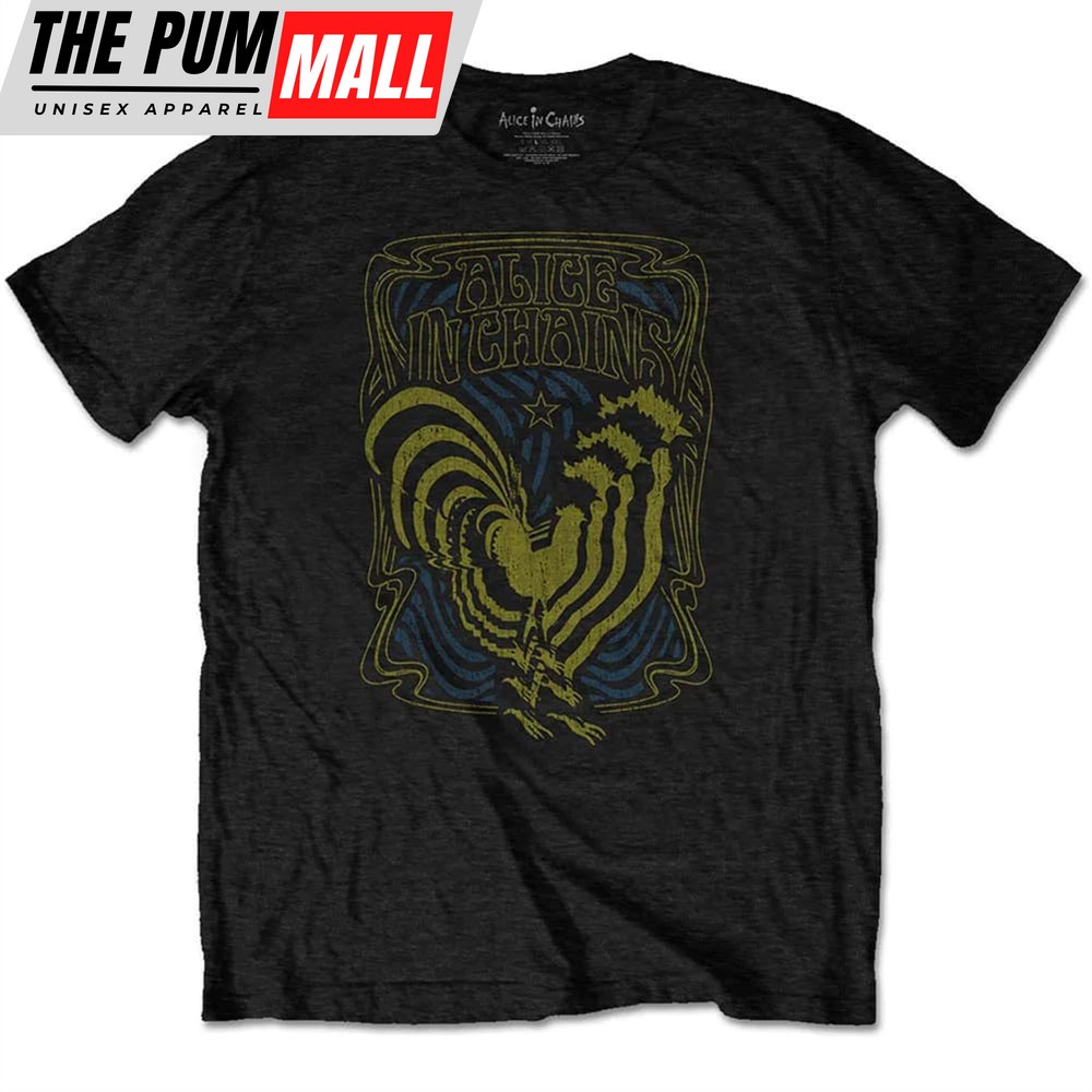 ALICE IN CHAINS Psychedelic Rooster Slim Fit T-shirt