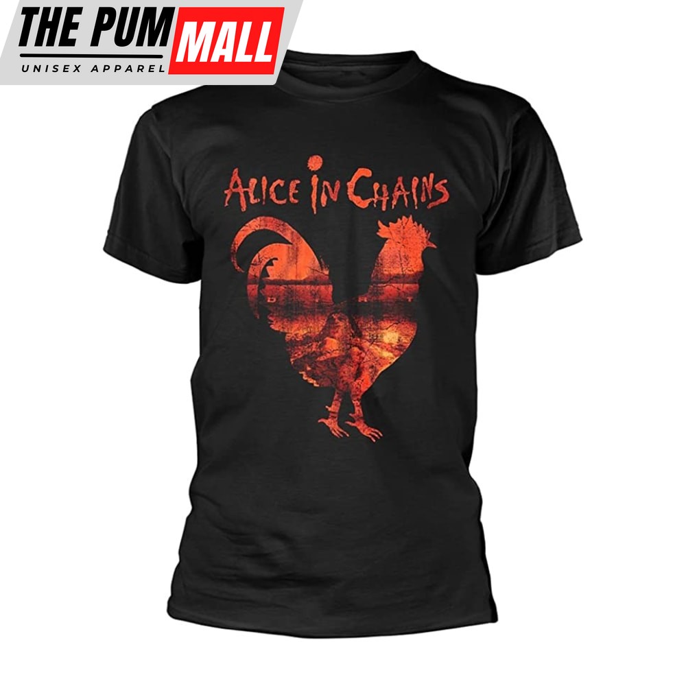 Alice in Chains Rooster Dirt Layne Staley Rock Official T-Shirt