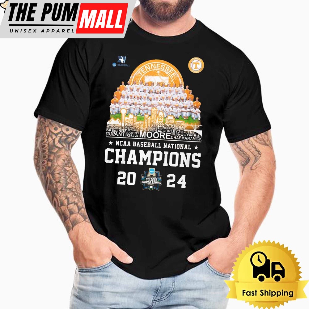 All Tennessee Volunteers Players Are NCAA National Baseball Champions T Shirt