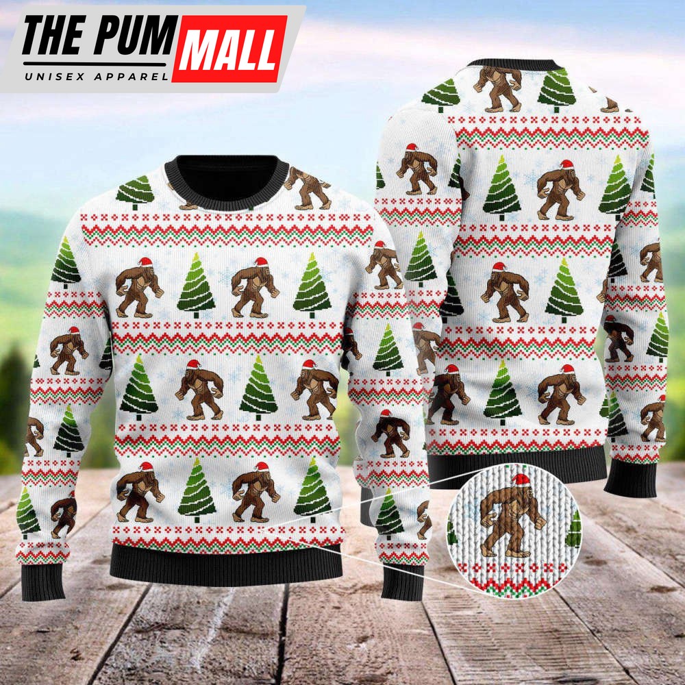 Amazing Bigfoot Ugly Christmas Sweater, Christmas Gift For Men And Women