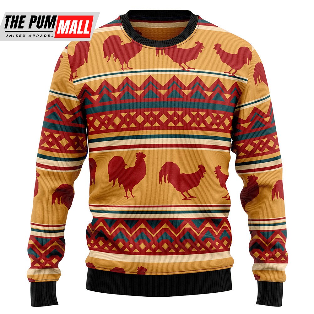 Amazing Chicken Ugly Christmas Sweater Christmas Outfits Gift