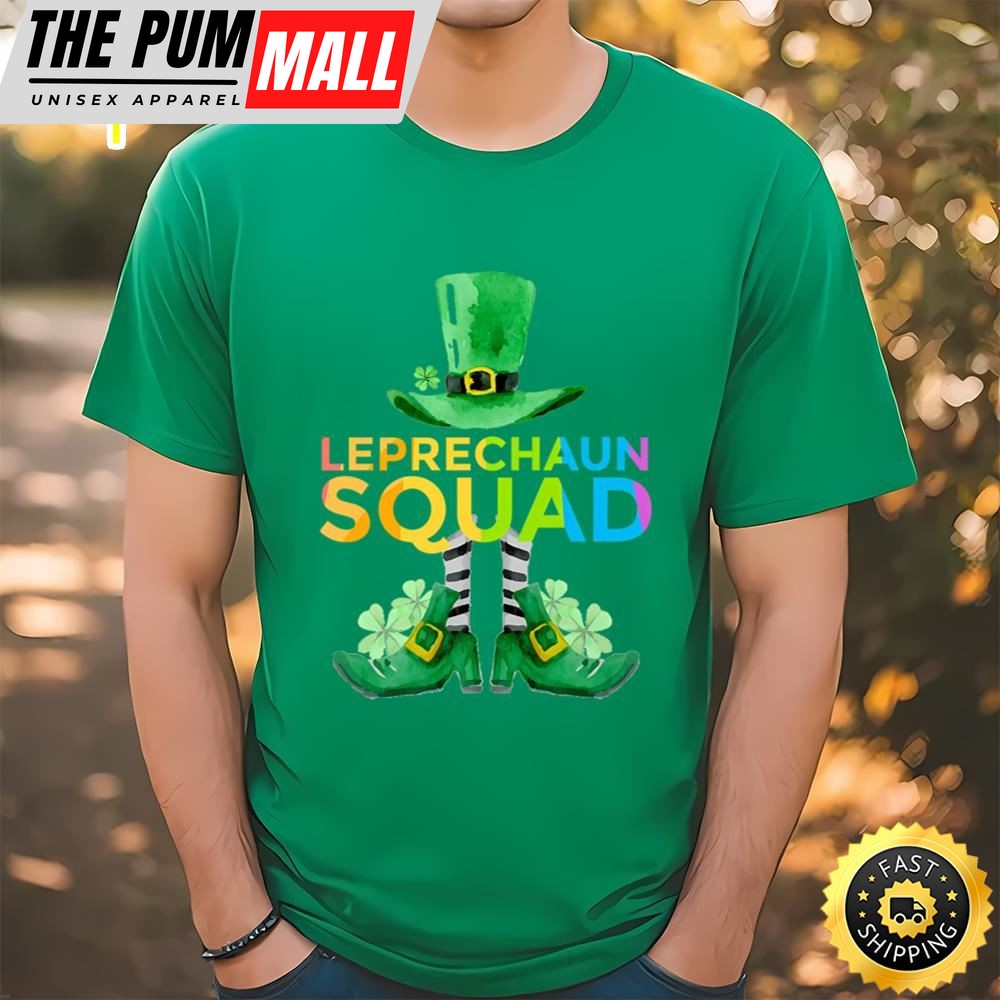 Amazing Leprechaun Squad Rainbow Lucky St Patricks Day Shirt