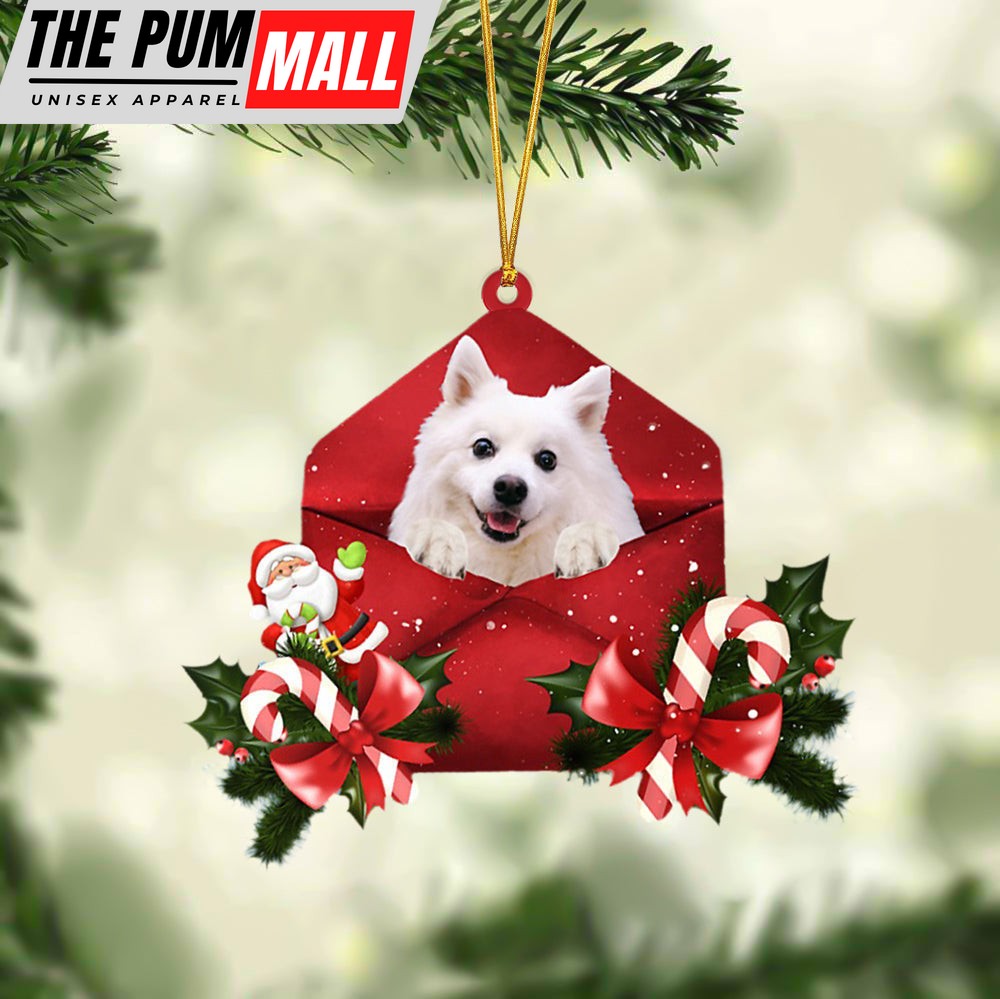 American Eskimo Dog Christmas Letter Ornament – Car Ornament – Gifts For Pet Owners Limited Edition