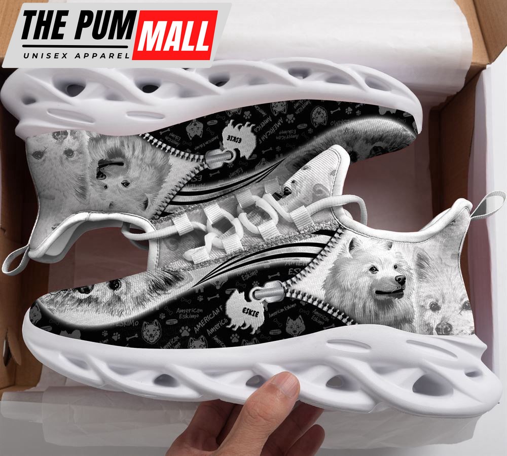 American Eskimo Sketch Max Soul Shoes For Men And Women, Best Gift For Pet Lover