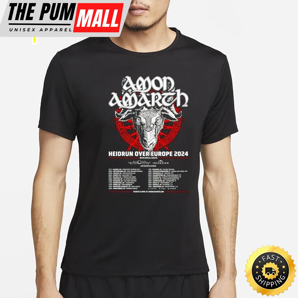 Amon Amarth Heidrun Over Europe 2025 Shirt