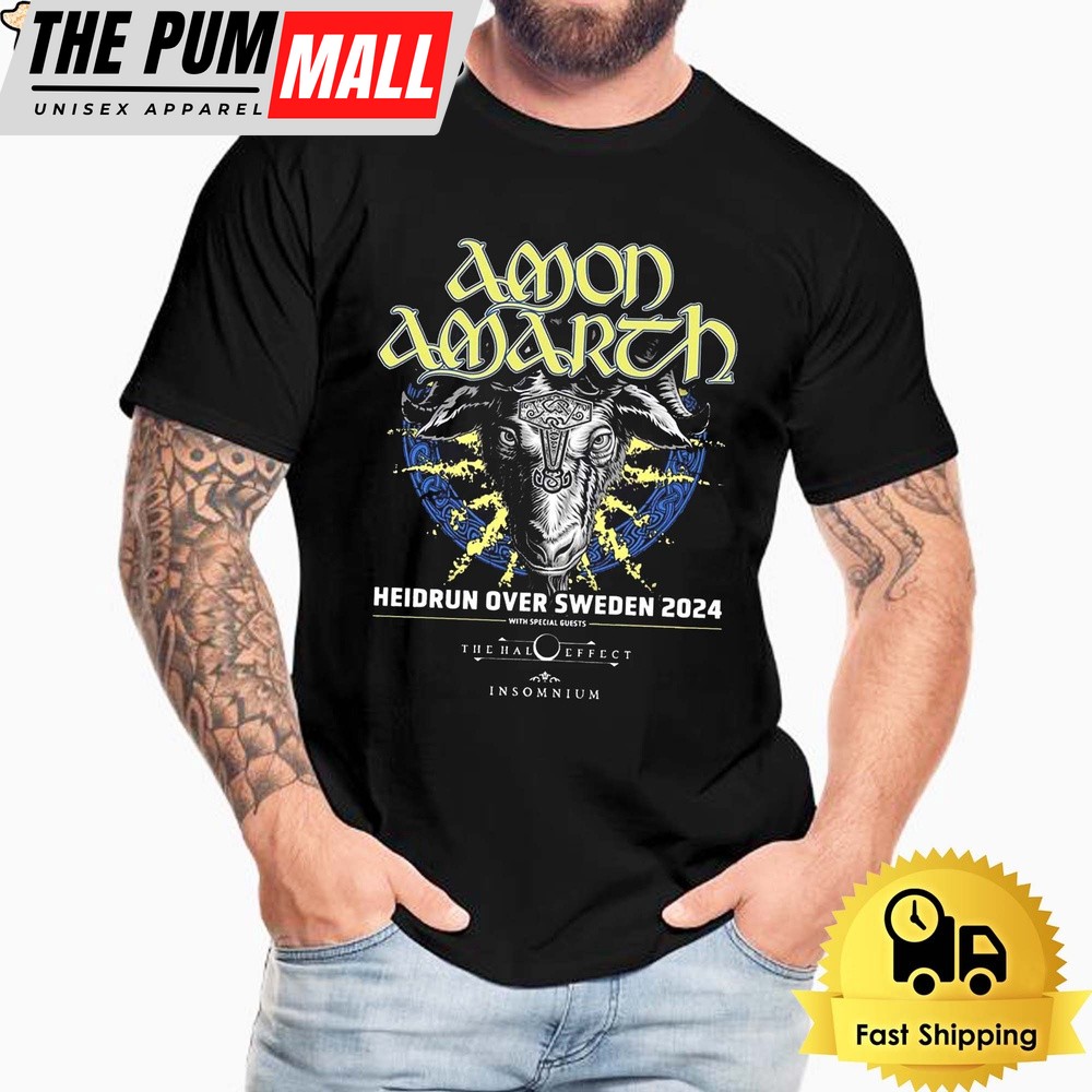 Amon Amarth Heidrun Over Sweden 2024 Unisex T-Shirt