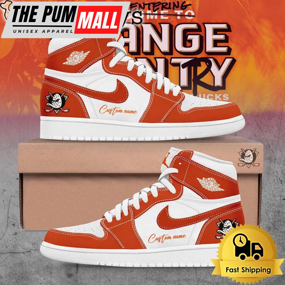 Anaheim Ducks You’re Entering NHL Custom Name Air Jd 1 Shoes