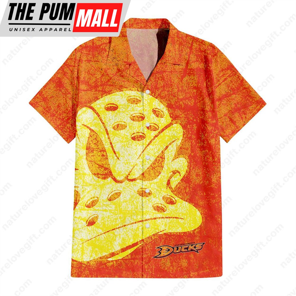 Anaheim Mighty Ducks Logo Vintage Hawaiian Shirt