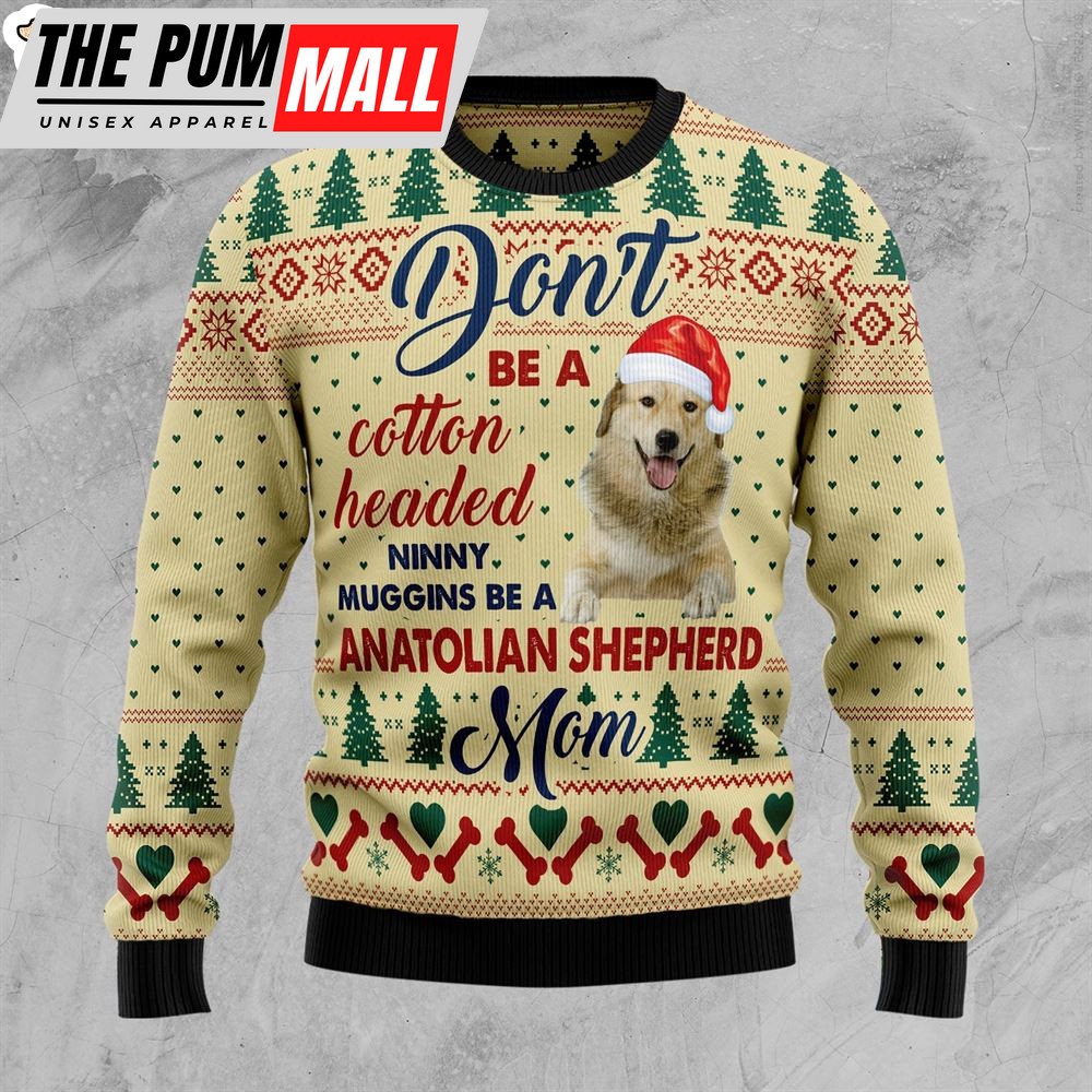 Anatolian Shepherd Mom Ugly Christmas Sweater – Funny Family Sweater Gifts