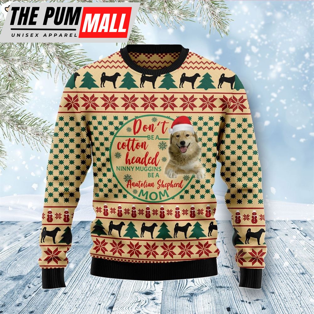 Anatolian Shepherd Mom Ugly Christmas Sweater – Xmas Gifts For Dog Lovers – Gift For Christmas