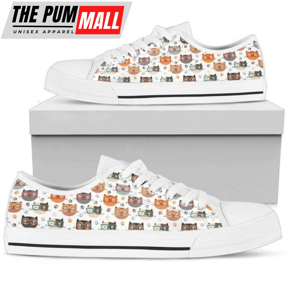 Animal Cat Prints Low Top Shoes Sneaker PN205048Sb – Trendy Footwear