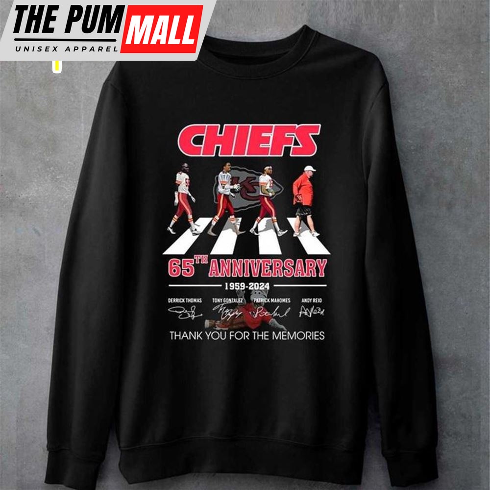 Anniversay 1959-2025 Kansas City Chiefs Thank You For The Memories T-shirt