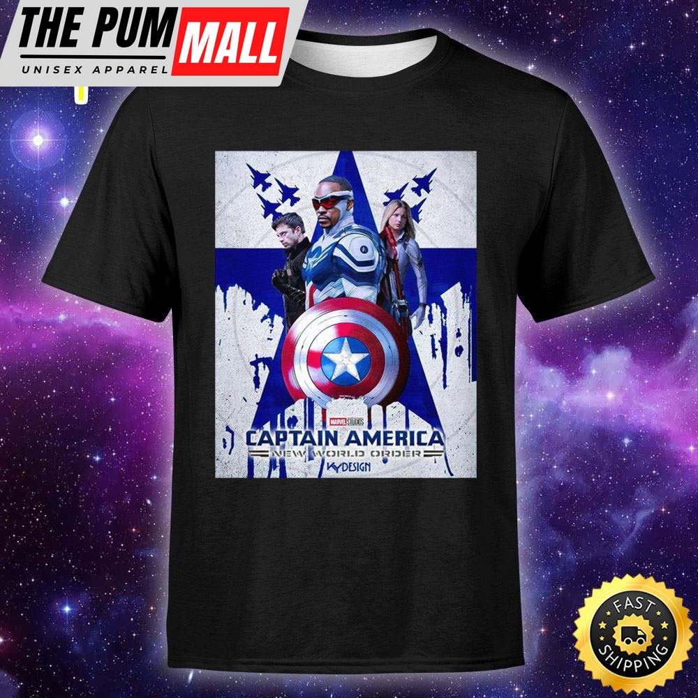 Anthony Mackie Captainamerica In The 4th Film In The Franchise New World Order May 3, 2025 Unisex T-shirt