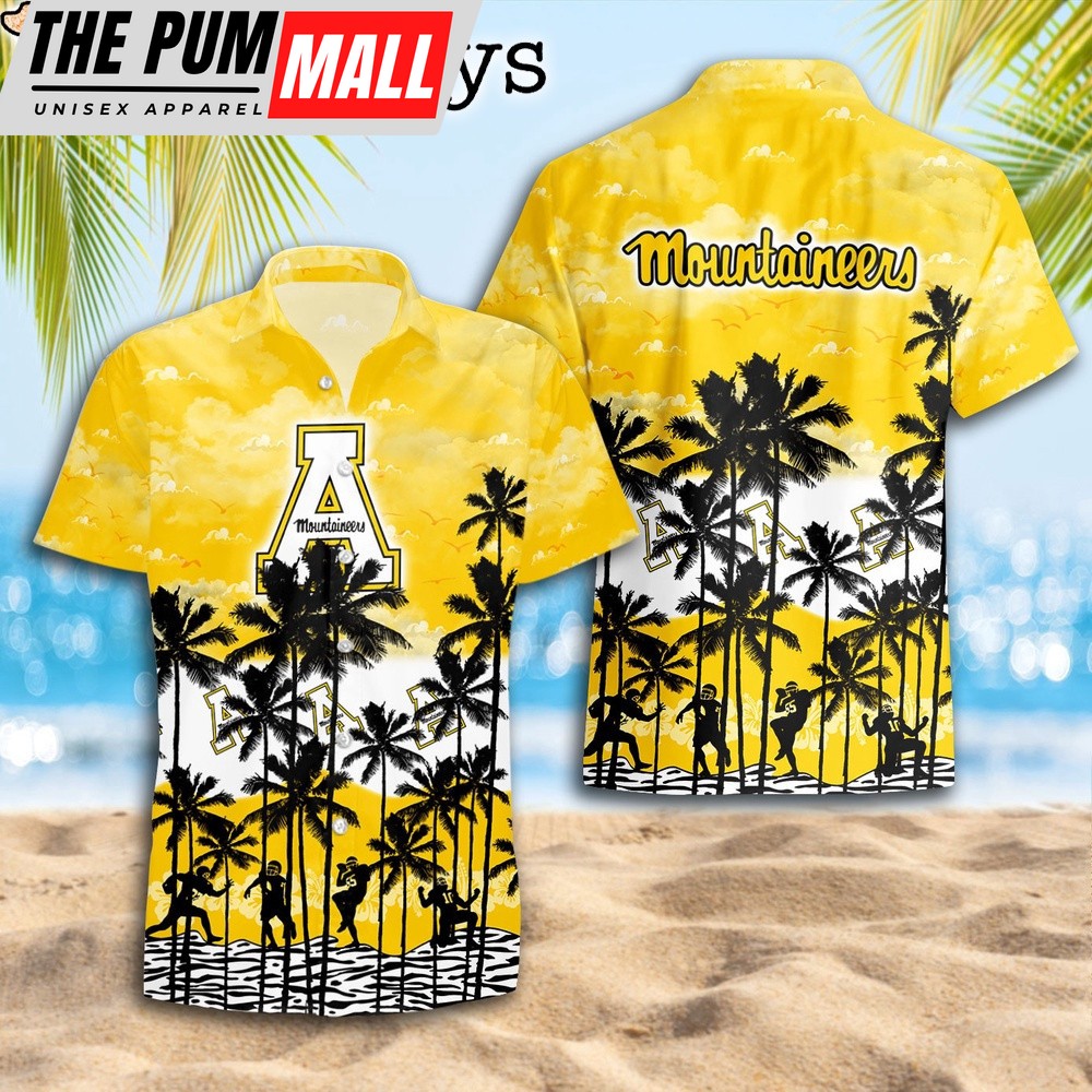 Appalachian State Mountaineers Palms Tree Hawaiian Shirt