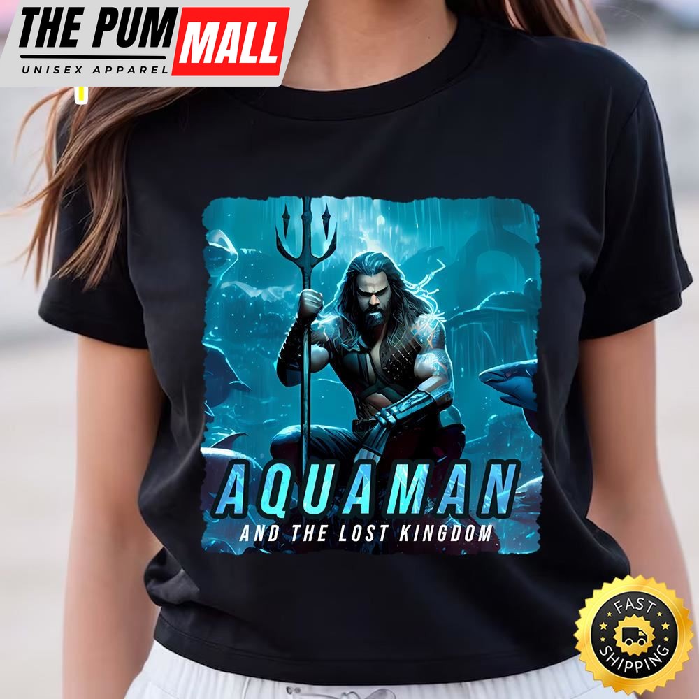 Aquaman And The Lost Kingdom Retro Action Pose T-shirt