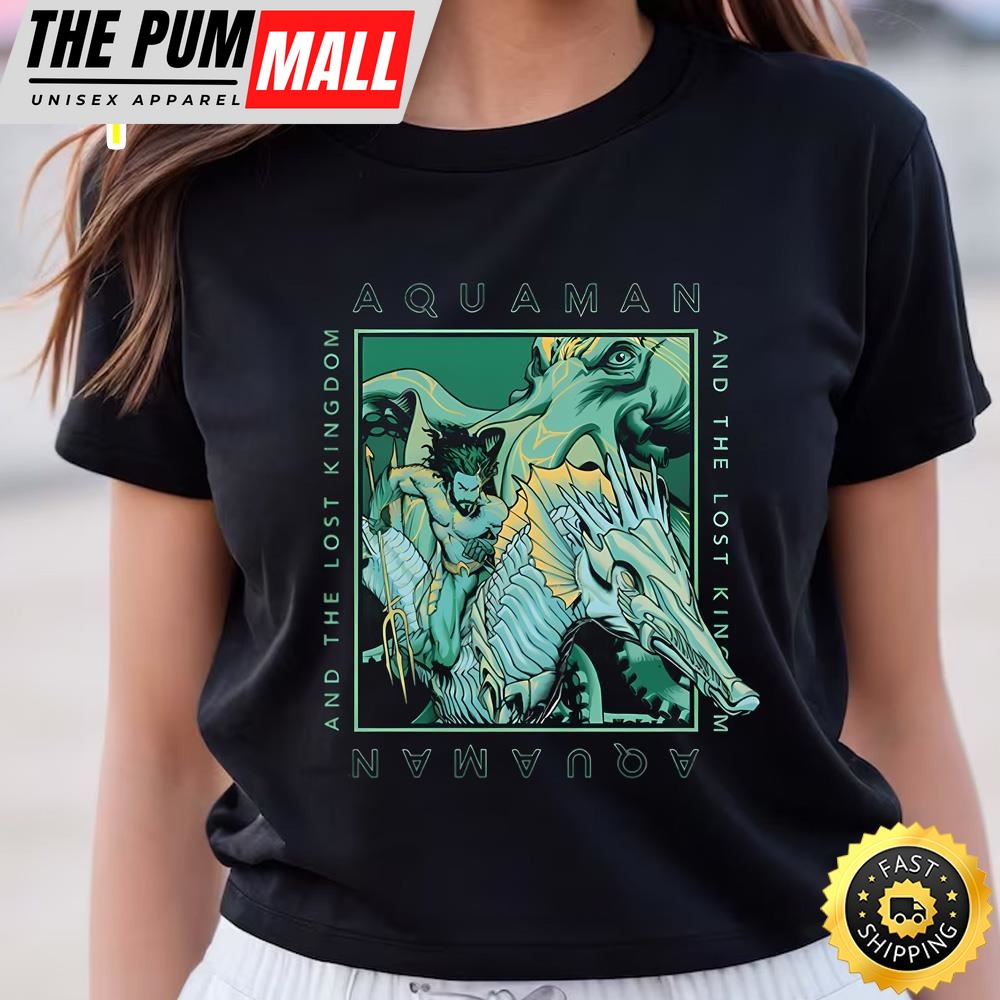 Aquaman And The Lost Kingdom Seahorse Logo T-shirt
