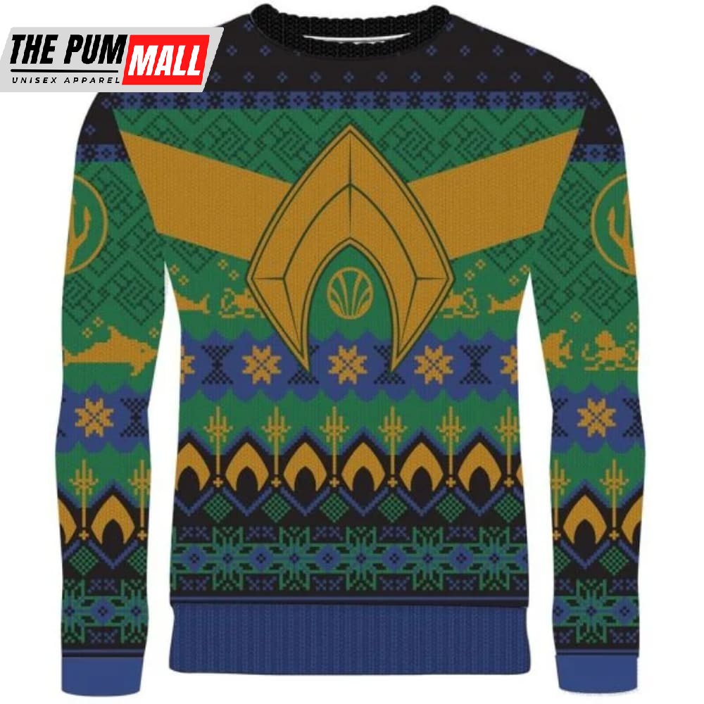 Aquaman Atlantean Tidings Ugly Christmas Sweater