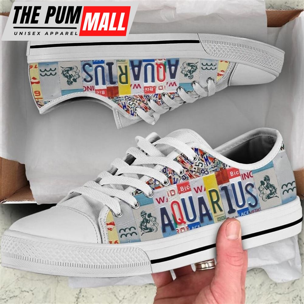 aquarius-license-plates-canvas-low-top-shoes-low-top-shoes-mens-women-usvzn3r5 Aquarius License Plates Canvas Low Top Shoes – Low Top Shoes Mens, Women