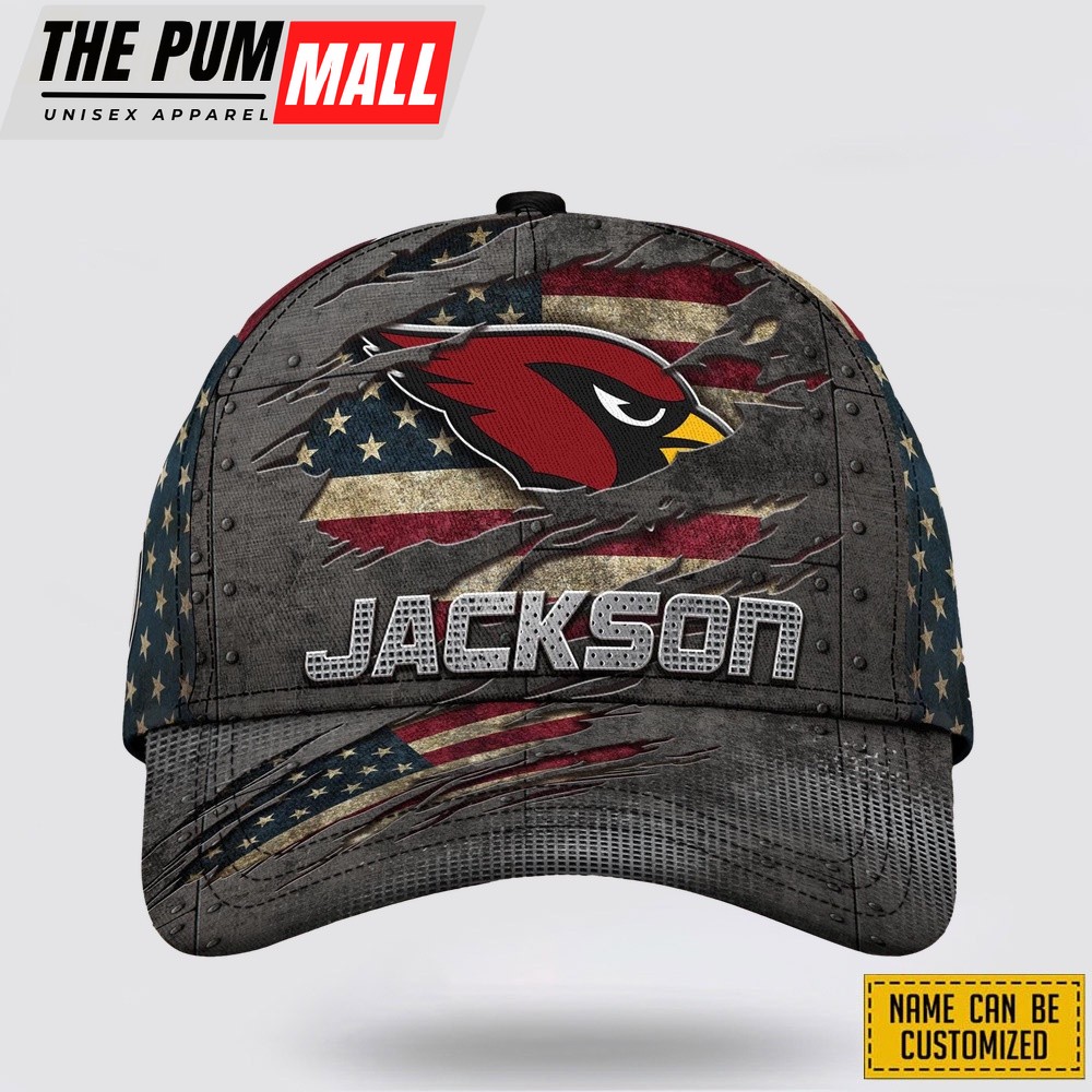 Arizona Cardinals All Over Printed Nfl Baseball Caps Custom Name Caps Limited Edition Gift