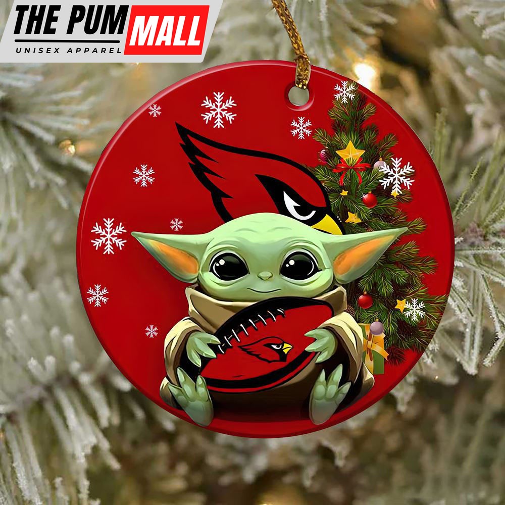Arizona Cardinals Baby Yoda NFL Ornaments Limited Edition