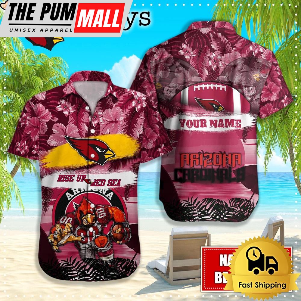 Arizona Cardinals Mascot Football Hawaiian Shirt, NFL Aloha Shirts