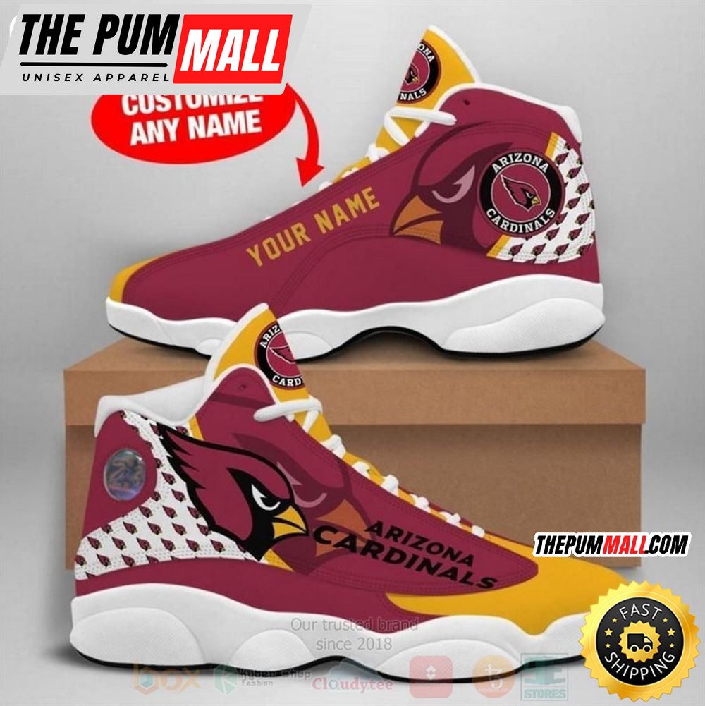 Arizona Cardinals Nfl Custom Name Air Jd 13 Shoes 2