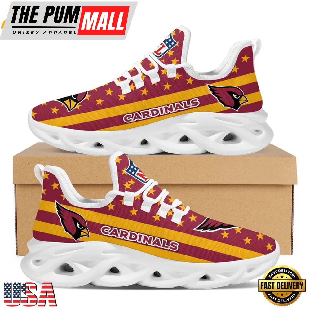 Arizona Cardinals NFL US Flag Max Soul Shoes, Running Sneakers Shoes For Men Women