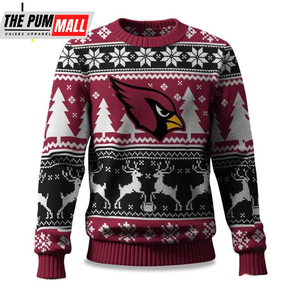 Arizona Cardinals Reindeer Football Ugly Christmas Sweater