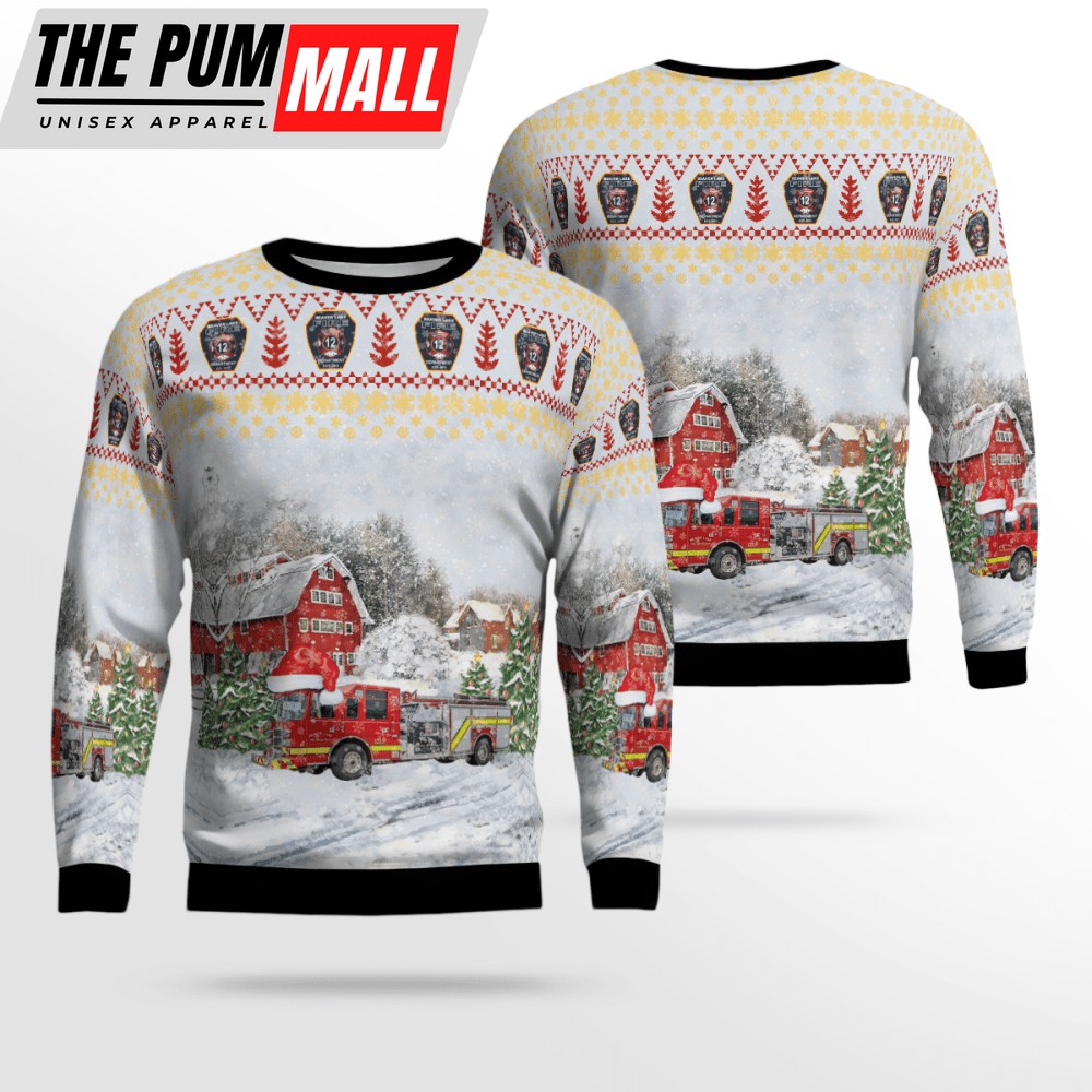 Arkansas Beaver Lake Fire Dept 3D Ugly Christmas Sweater – Festive Gift for Christmas