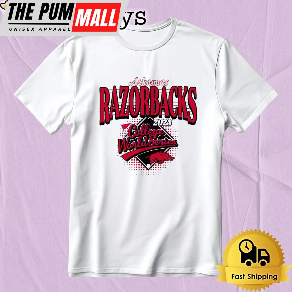 Arkansas Razorbacks College World Series 2025 Baseball Game Day T Shirt