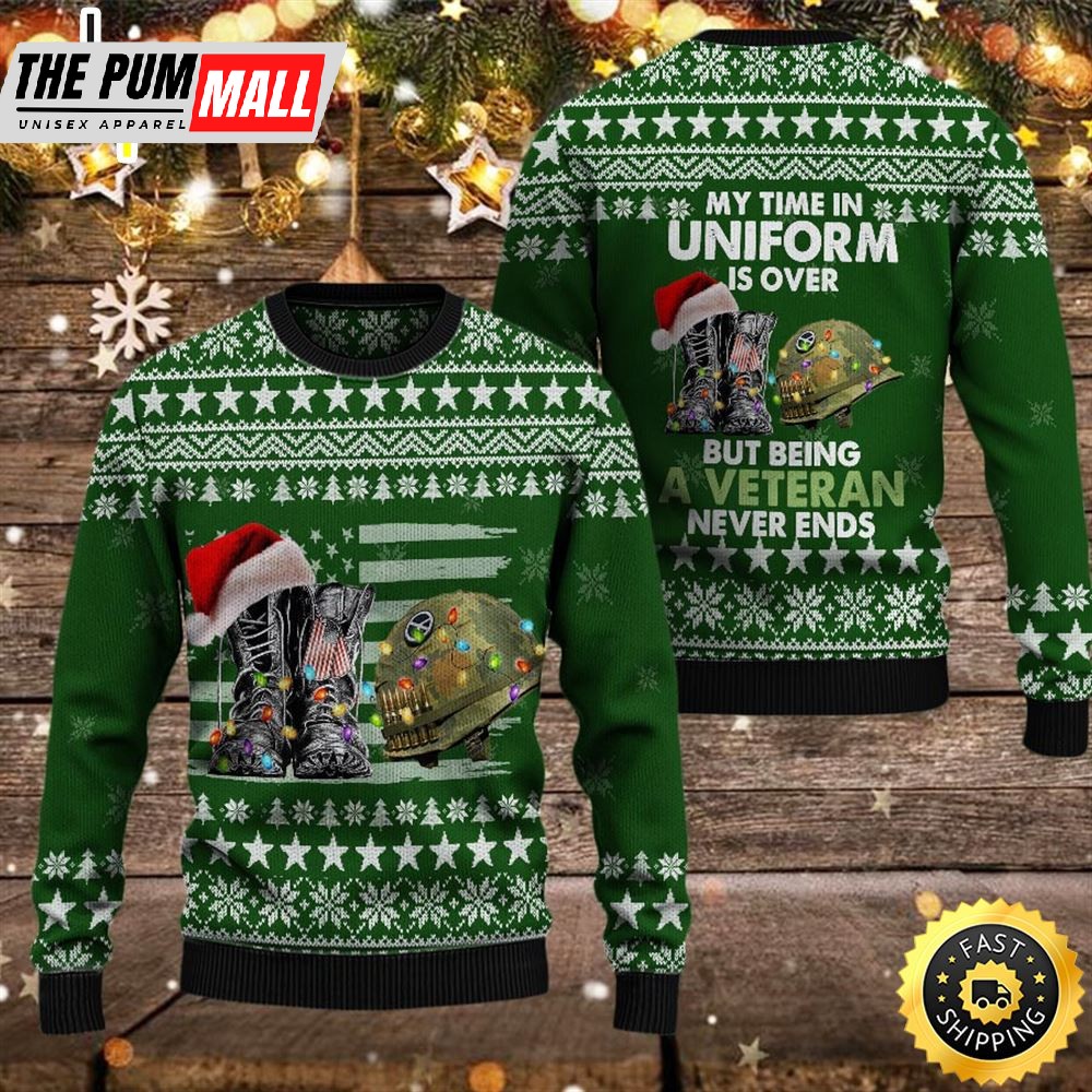 Armed Forces Army Usn Navy Usmc Marine Usaf Air Forces Uscg Coast Guard Military Vva Vietnam Veterans Day Gift For Father Dad Christmas Wool Ugly Sweater