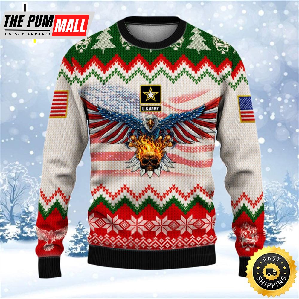 Armed Forces Army Veteran Military Soldier Ugly 3D Sweater
