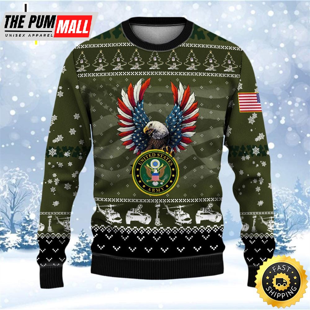 Armed Forces Army Veteran Military Soldier Ugly Sweater