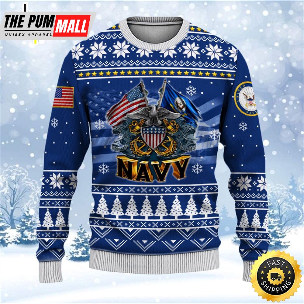 Armed Forces Navy Veteran Military Soldier Ugly Sweater 3D