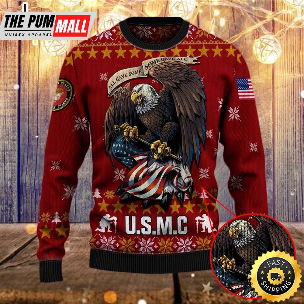 Armed Forces Usmc Marine Military Vva Vietnam Veterans Day Gift For Father Dad Christmas Sweater