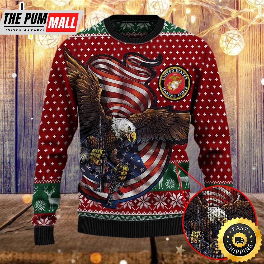 Armed Forces Usmc Marine Military Vva Vietnam Veterans Day Gift For Father Dad Christmas Ugly Sweaters