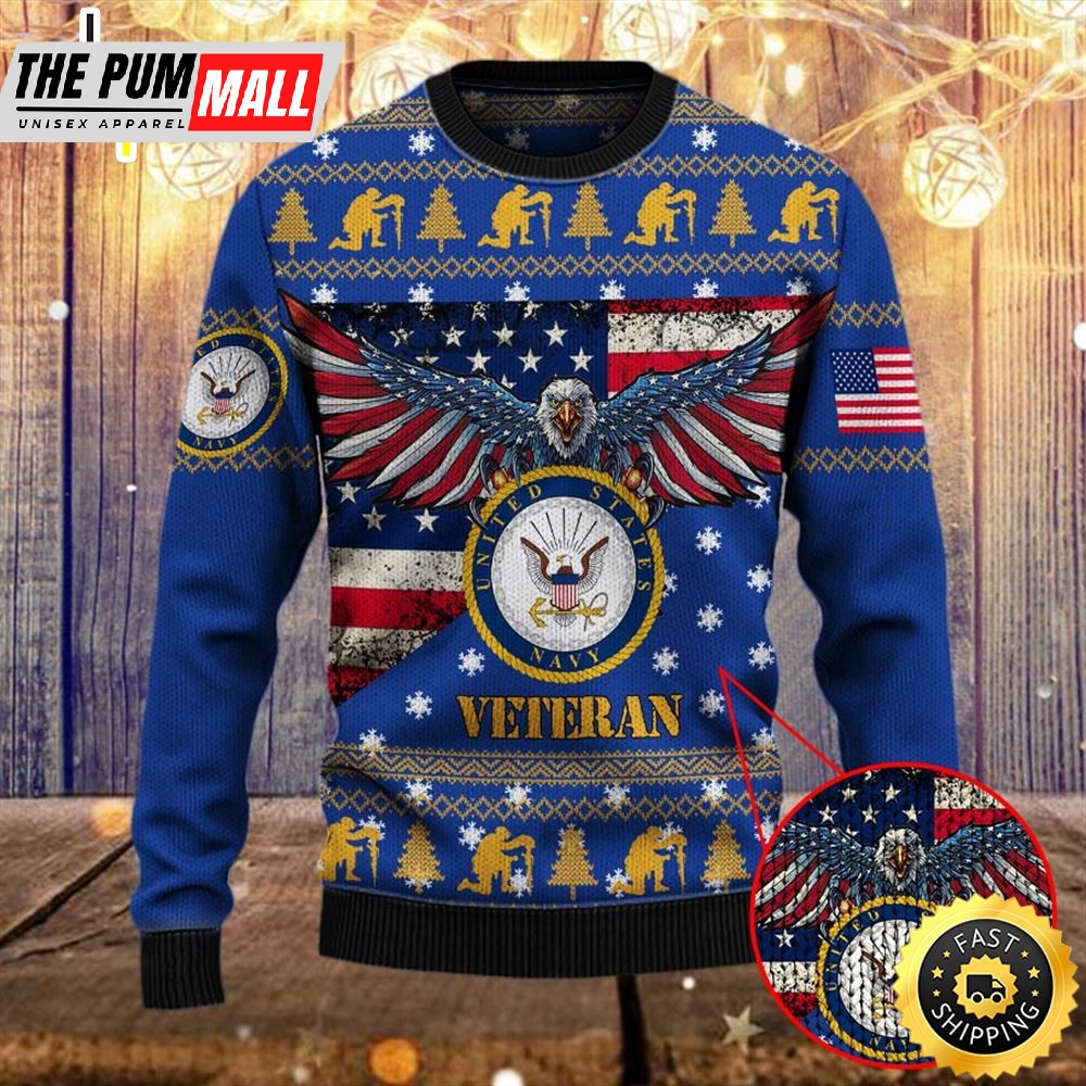 Armed Forces Usn Navy Military Vva Vietnam Veterans Day Gift For Father Dad Christmas Ugly